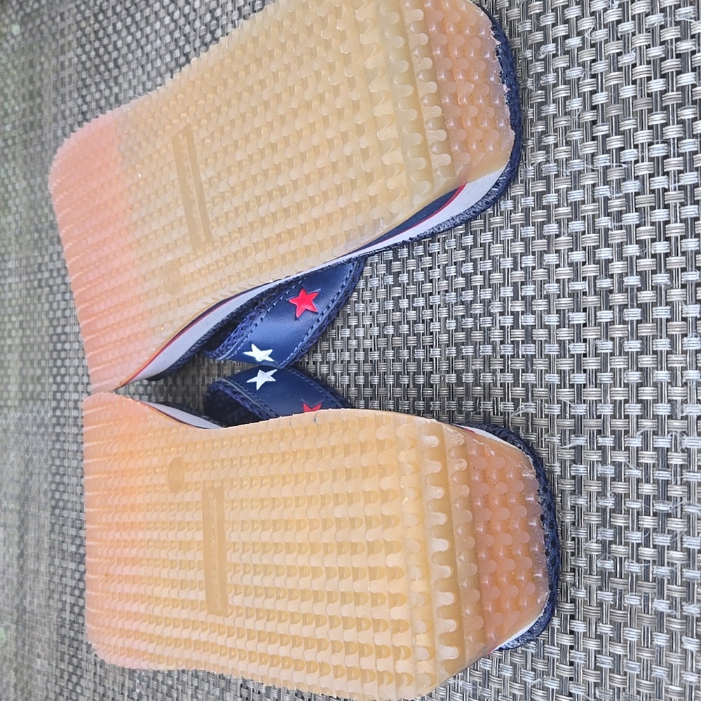 Vintage Y2K Lower East Side Sandals -America colors Sz 9 - Picture 7 of 8